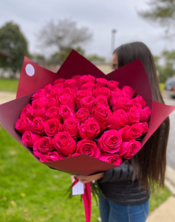 50 Pink Gorgeous Roses