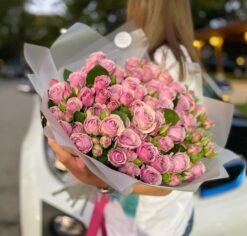 Spray Roses Pink Small