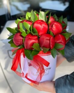 Red Peonies Box