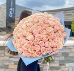 101 Pink Mondial Roses