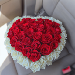 Roses in a Heart Box