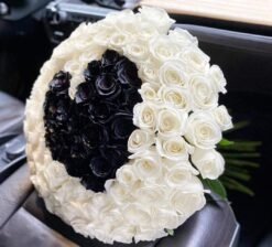 101 Roses with  Black Heart