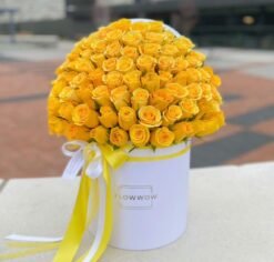 75 Yellow Roses Box