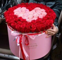 Flowwow Pink Heart Box XXX Large