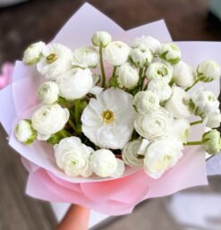 White Ranunculus Bouquet Small
